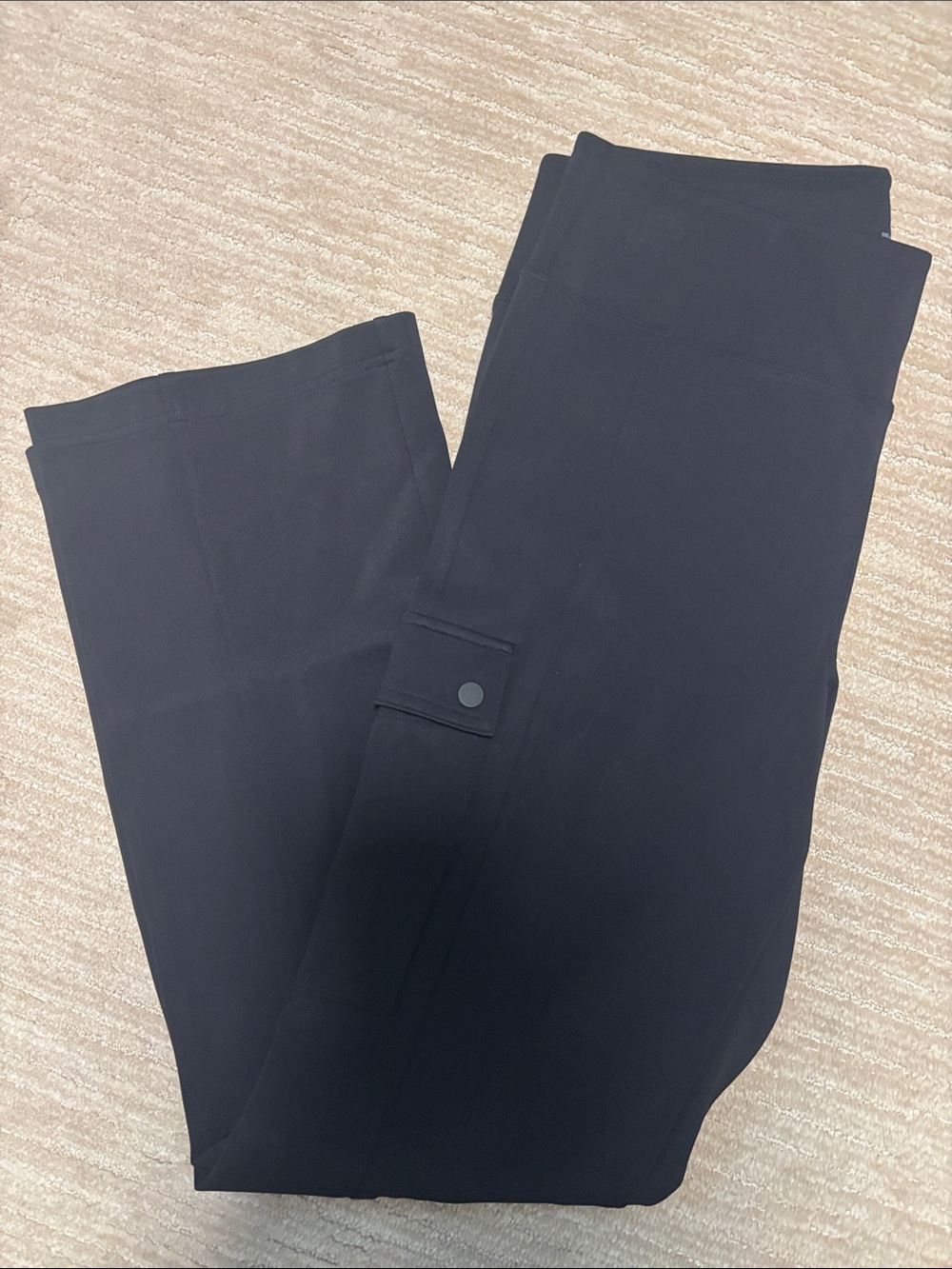 Athleta Black Wide-Leg Cargo Pants